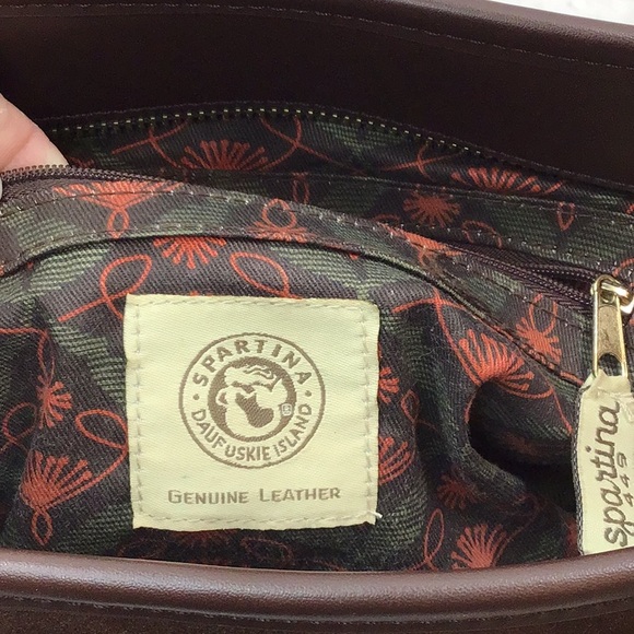 Spartina 449 brown suede shoulder bag - Picture 11 of 15
